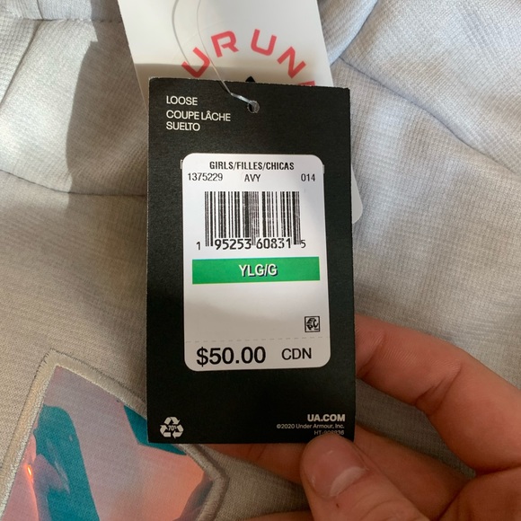 Armour Fleece Grey Hoodie 💙 - Picture 4 of 4